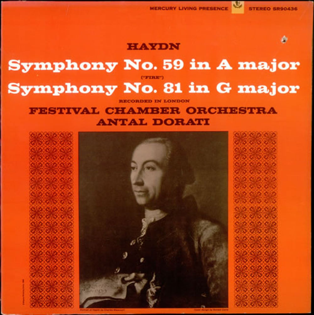 Franz Joseph Haydn Symphony No. 59 in A Major / Symphony No. 81 in G Major US vinyl LP album (LP record) SR90436
