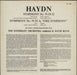 Franz Joseph Haydn Symphony No. 70 in D / Symphony No. 59 in A "Fire Symphony" UK vinyl LP album (LP record)