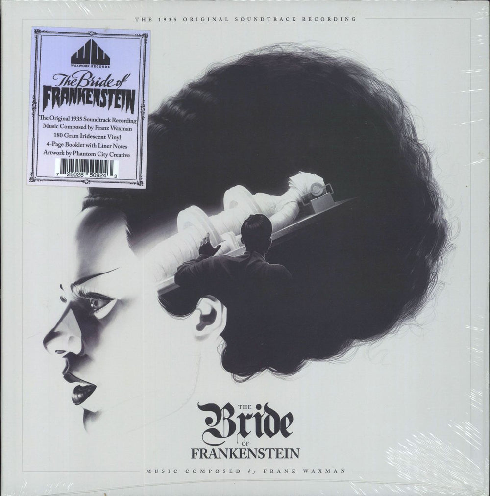 Franz Waxman The Bride of Frankenstein - Iridescent Vinyl - Sealed US vinyl LP album (LP record) WW85