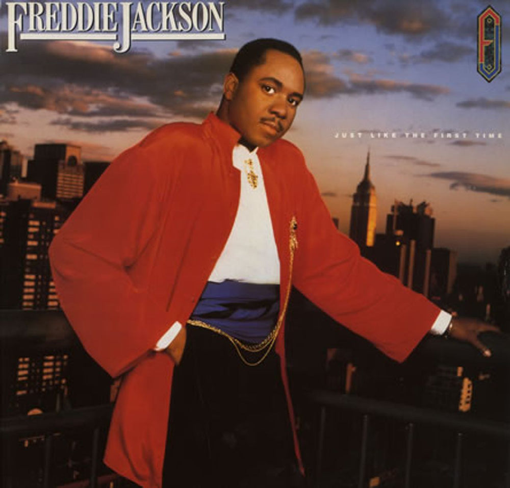 Freddie Jackson Just Like The First Time UK vinyl LP album (LP record) EST2023