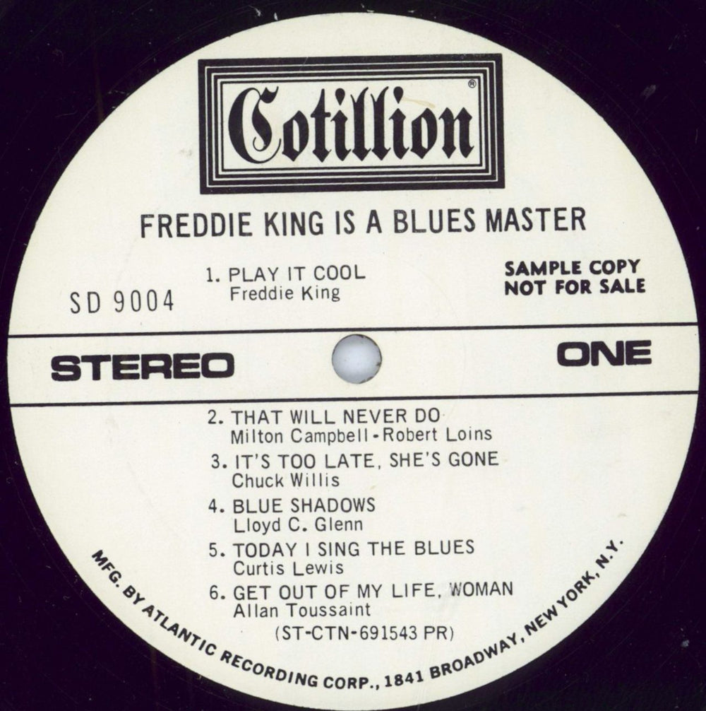 Freddie King Freddie King Is A Blues Master - Stereo - White label + Promo Stickered US Promo vinyl LP album (LP record) FDKLPFR795756