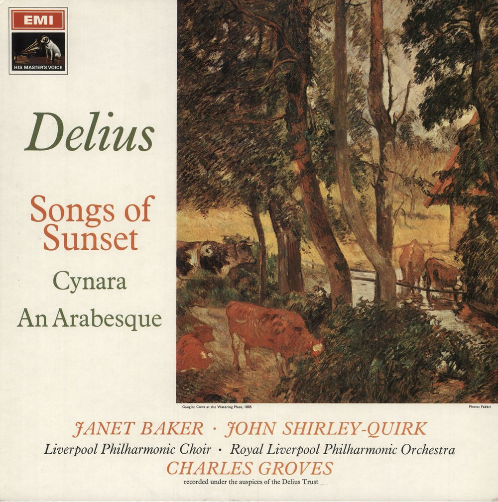 Frederick Delius Songs Of Sunset / Cynara / An Arabesque UK vinyl LP album (LP record) ASD2437