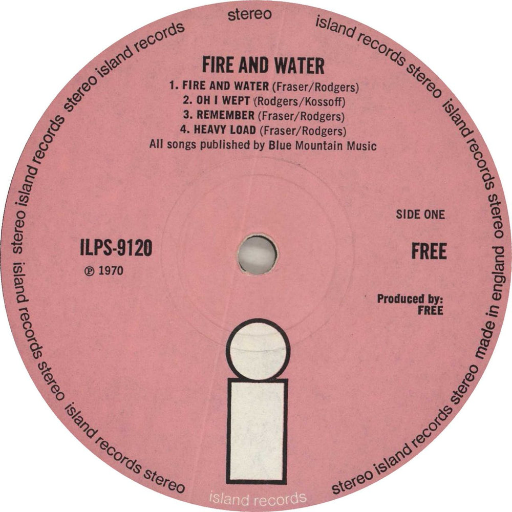 Free Fire And Water - 1st - EX UK vinyl LP album (LP record) FRELPFI750683