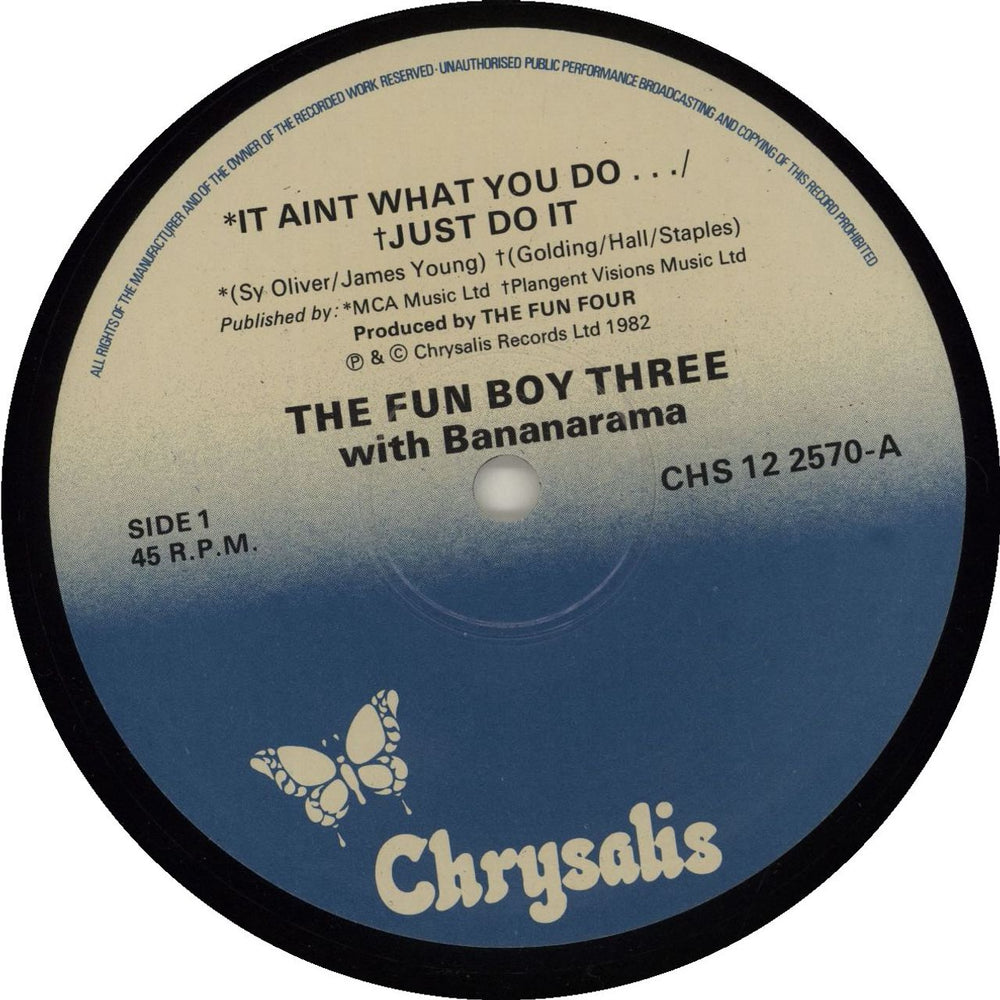 Fun Boy Three T'Ain't What You Do UK 12" vinyl single (12 inch record / Maxi-single)