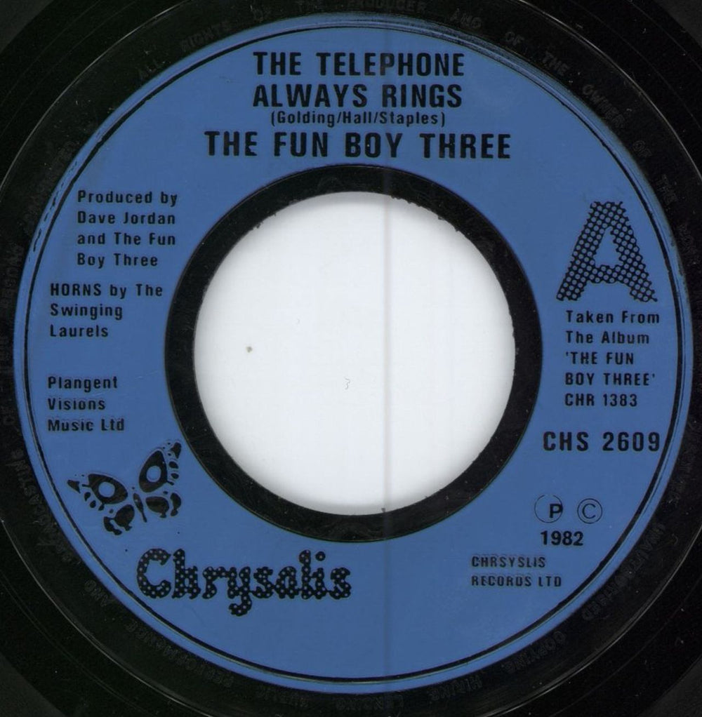 Fun Boy Three The Telephone Always Rings - Jukebox UK 7" vinyl single (7 inch record / 45) CHS2609