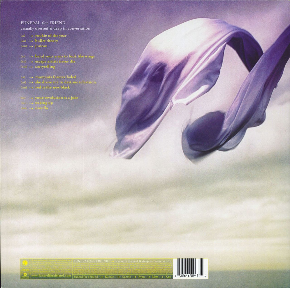 Funeral For A Friend Casually Dressed & Deep In Conversation - RSD13 - White Vinyl UK 2-LP vinyl record set (Double LP Album) 825646094714