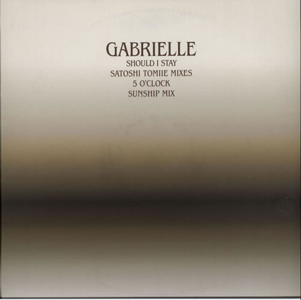 Gabrielle Should I Stay UK Promo 12" vinyl single (12 inch record / Maxi-single) STAY1