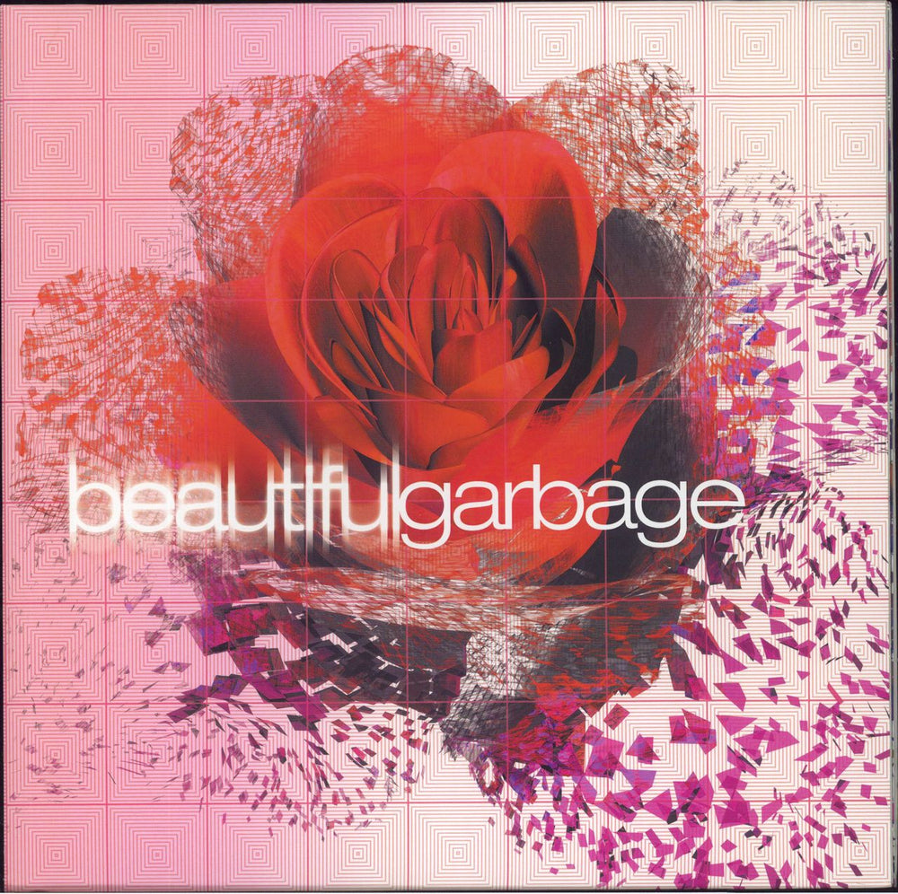 Garbage Beautiful Garbage- 140gm White Vinyl UK 2-LP vinyl record set (Double LP Album) BMGCAT528DCLP