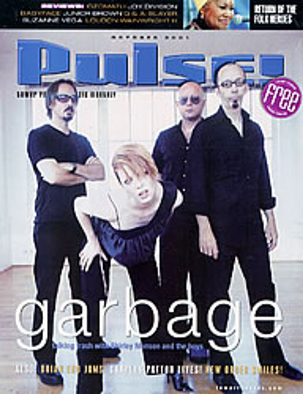 Garbage Pulse US Promo magazine OCTOBER 2000`