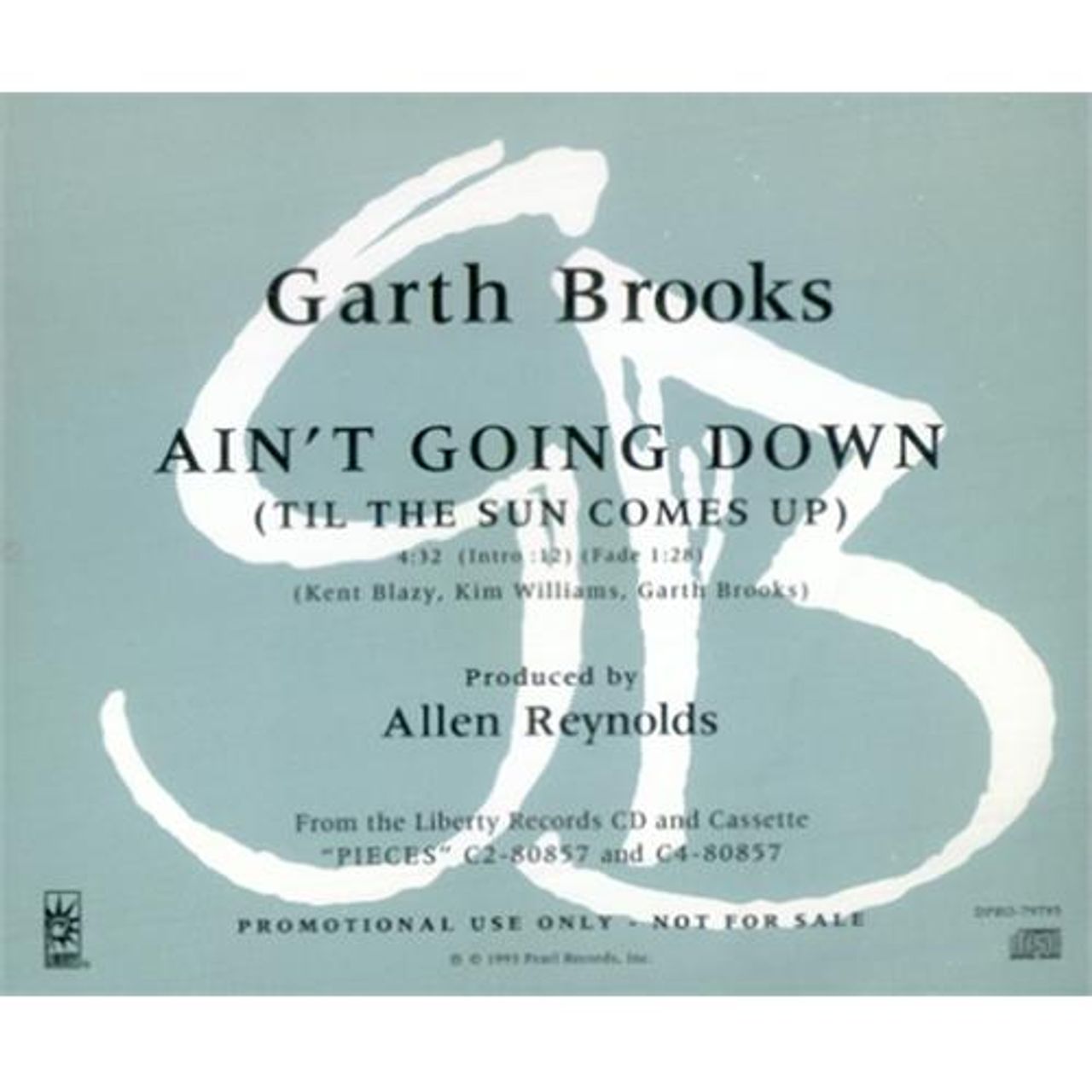 Garth Brooks Ain't Going Down US Promo CD single (CD5 / 5") DPRO-79795