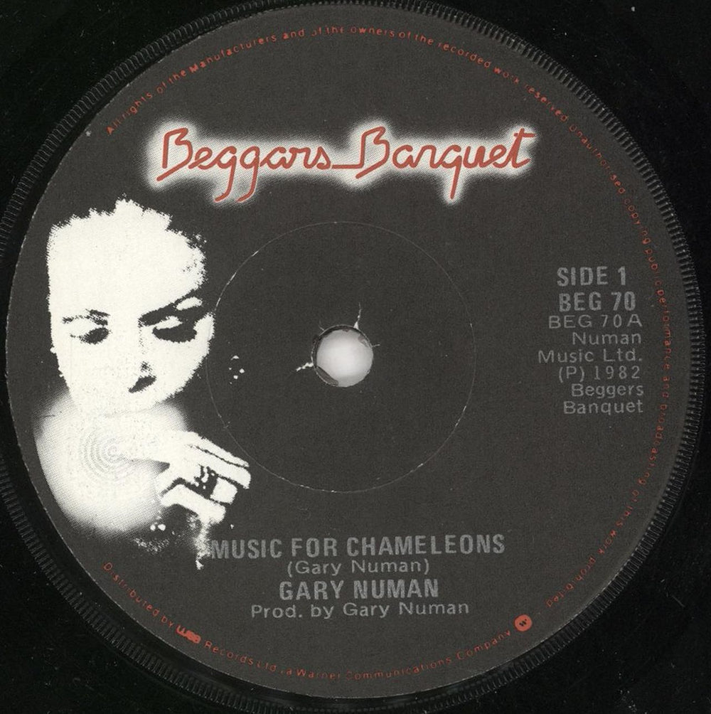 Gary Numan Music For Chameleons - Misprint Irish 7" vinyl single (7 inch record / 45) NUM07MU741474