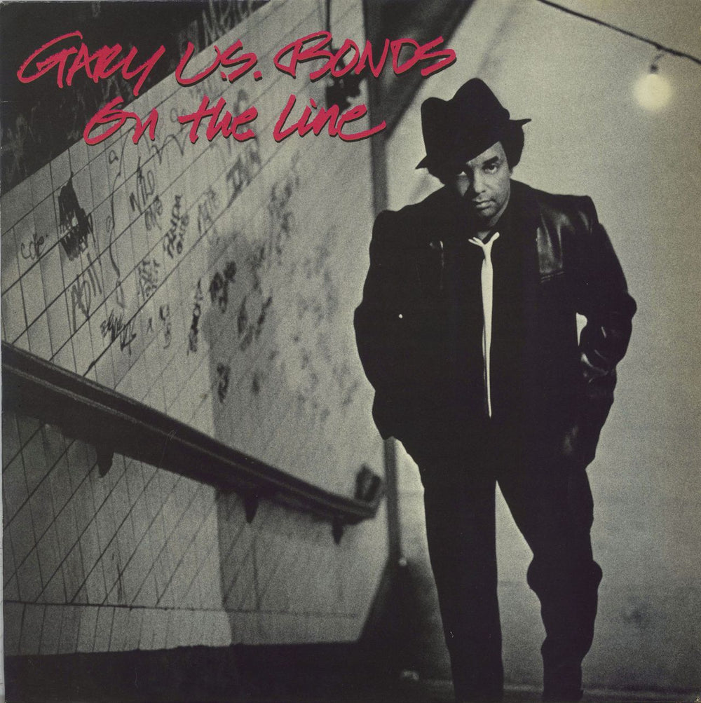 Gary U.S. Bonds On The Line UK vinyl LP album (LP record) AML3022