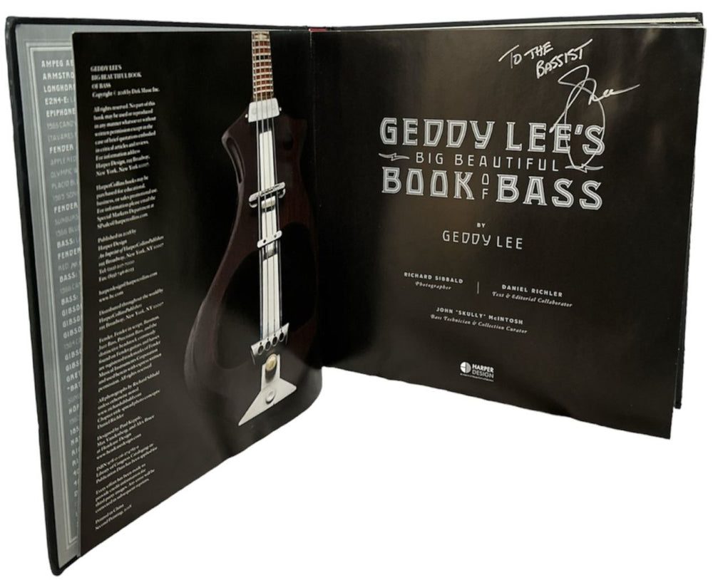 Geddy Lee Geddy Lee's Big Beautiful Book Of Bass - Autographed UK book 9780062747839