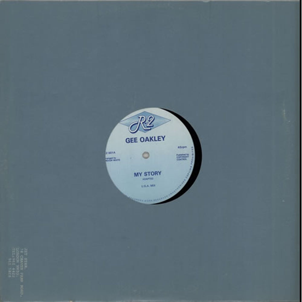 Gee Oakley My Story UK 12" vinyl single (12 inch record / Maxi-single) R2001