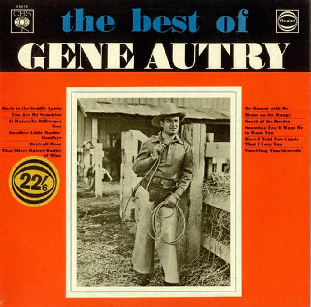 Gene Autry The Best Of Gene Autry UK vinyl LP album (LP record) RM52319