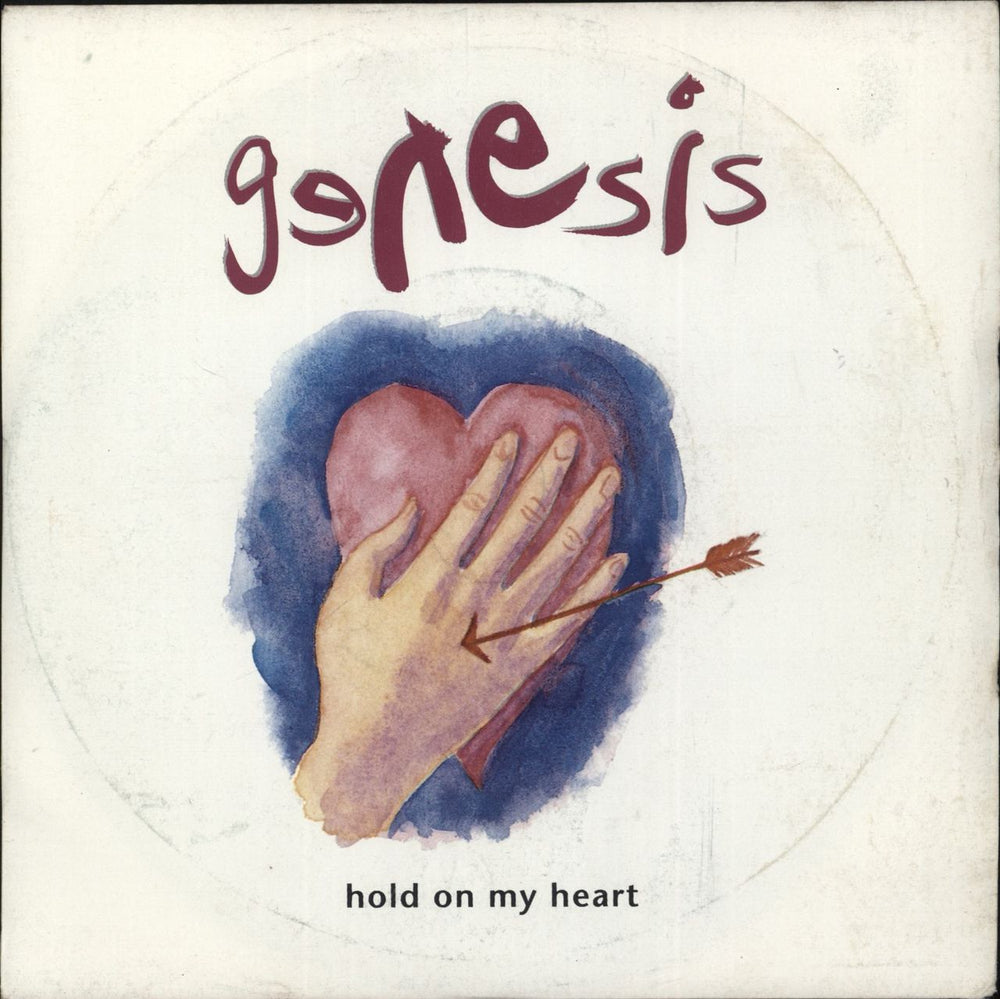 Genesis Hold On My Heart UK 7" vinyl single (7 inch record / 45) GENS8
