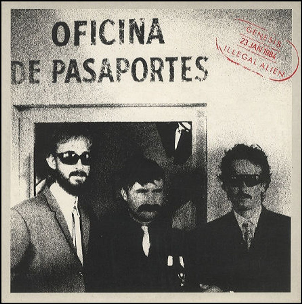 Genesis Illegal Alien UK 7" vinyl single (7 inch record / 45) AL1