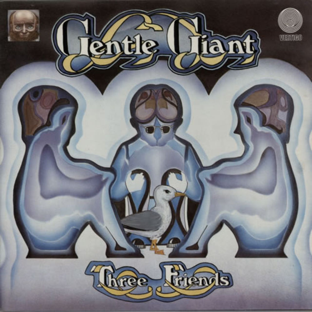 Gentle Giant Three Friends - 3rd UK vinyl LP album (LP record) 6360070