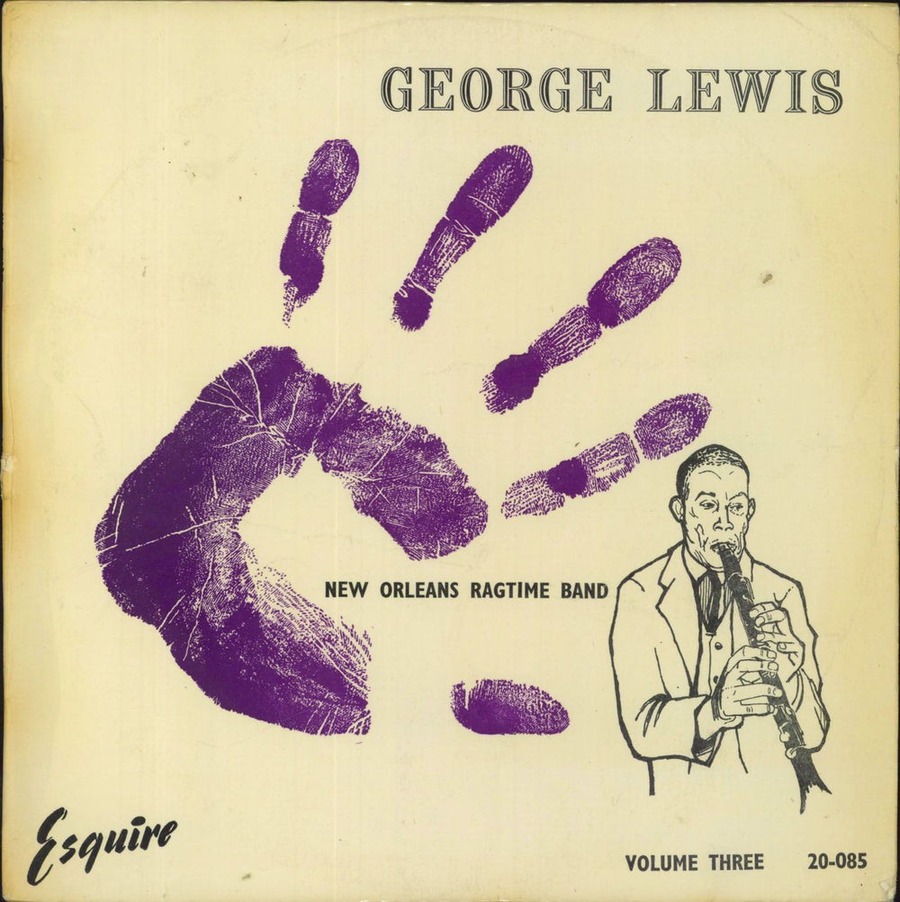 George Lewis New Orleans Ragtime Band Volume Three UK 10" vinyl single (10 inch record) 20-085