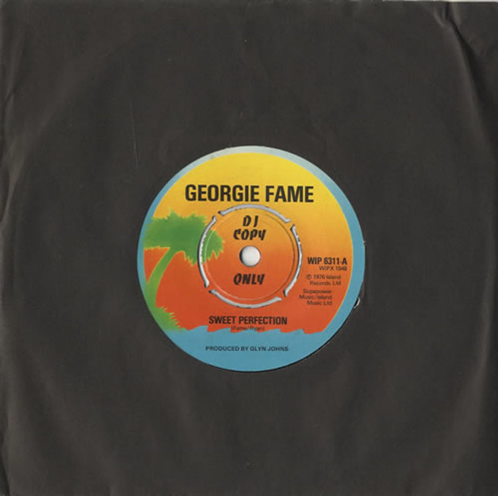 Georgie Fame Sweet Perfection UK Promo 7" vinyl single (7 inch record / 45) WIP6311