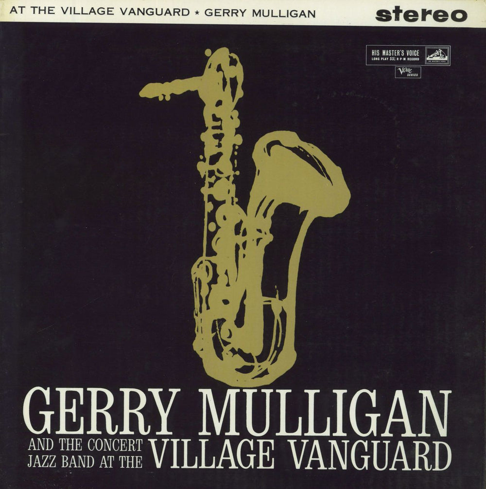 Gerry Mulligan At The Village Vanguard UK vinyl LP album (LP record) CSD1396