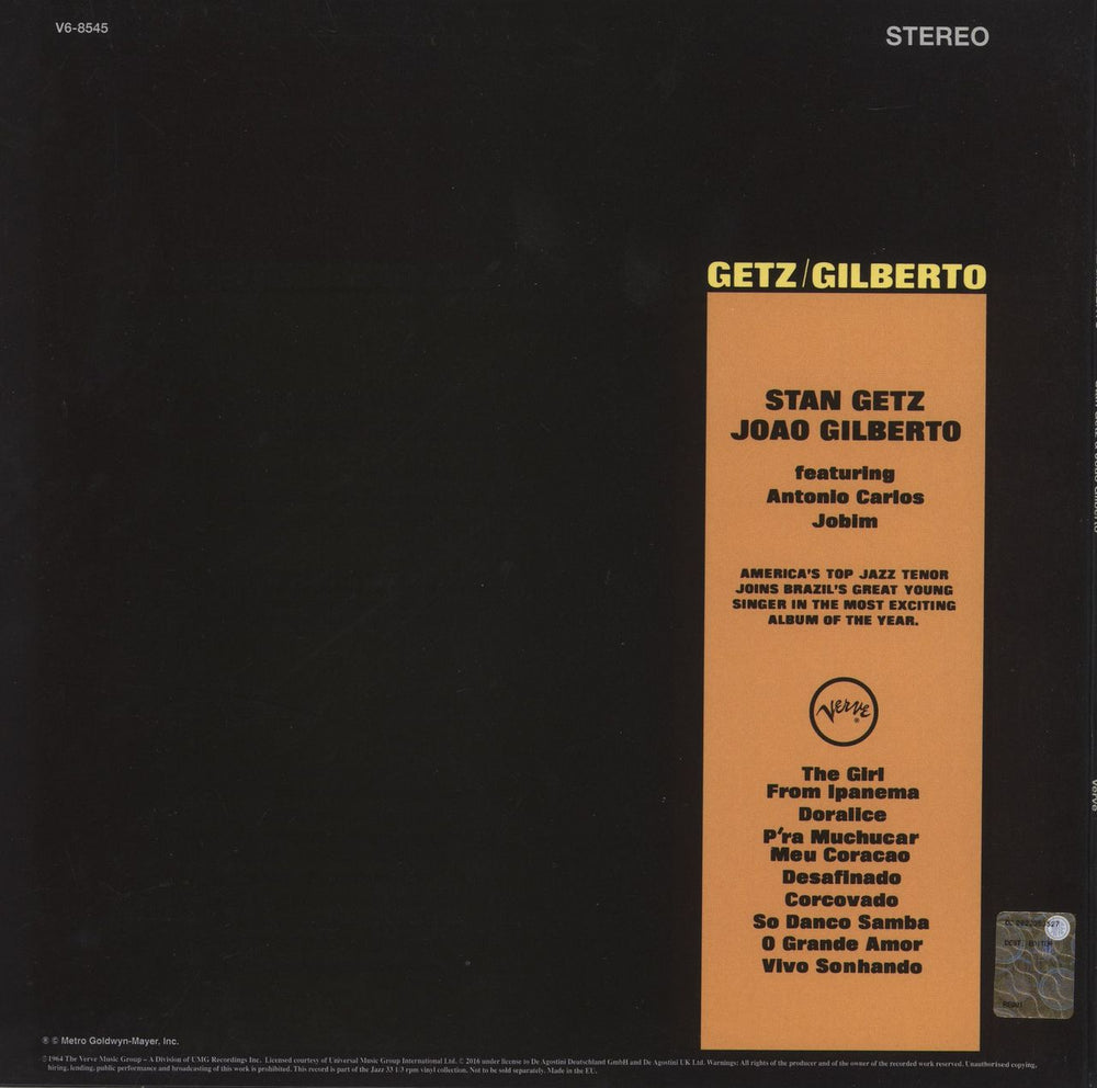 Getz / Gilberto Getz / Gilberto - 180gm + Booklet German vinyl LP album (LP record)
