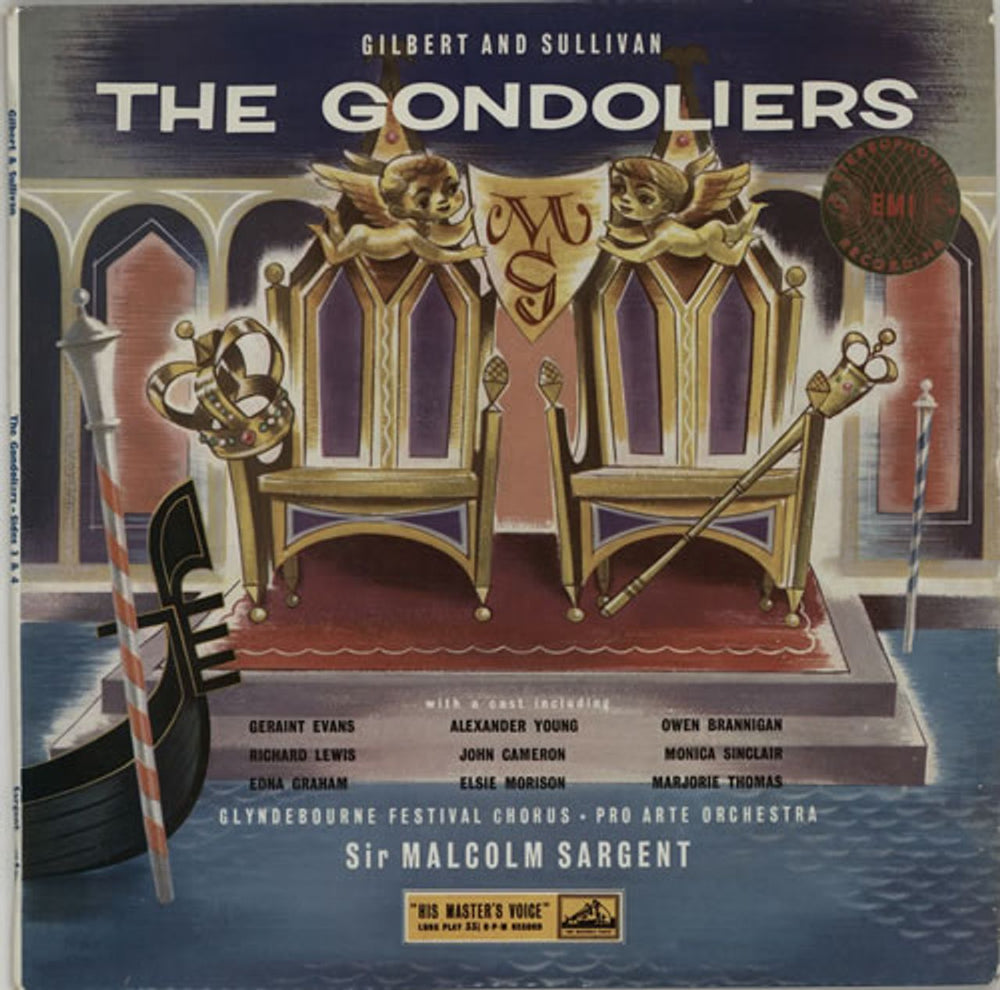 Gilbert & Sullivan The Gondoliers UK 2-LP vinyl record set (Double LP Album) ASD265/6