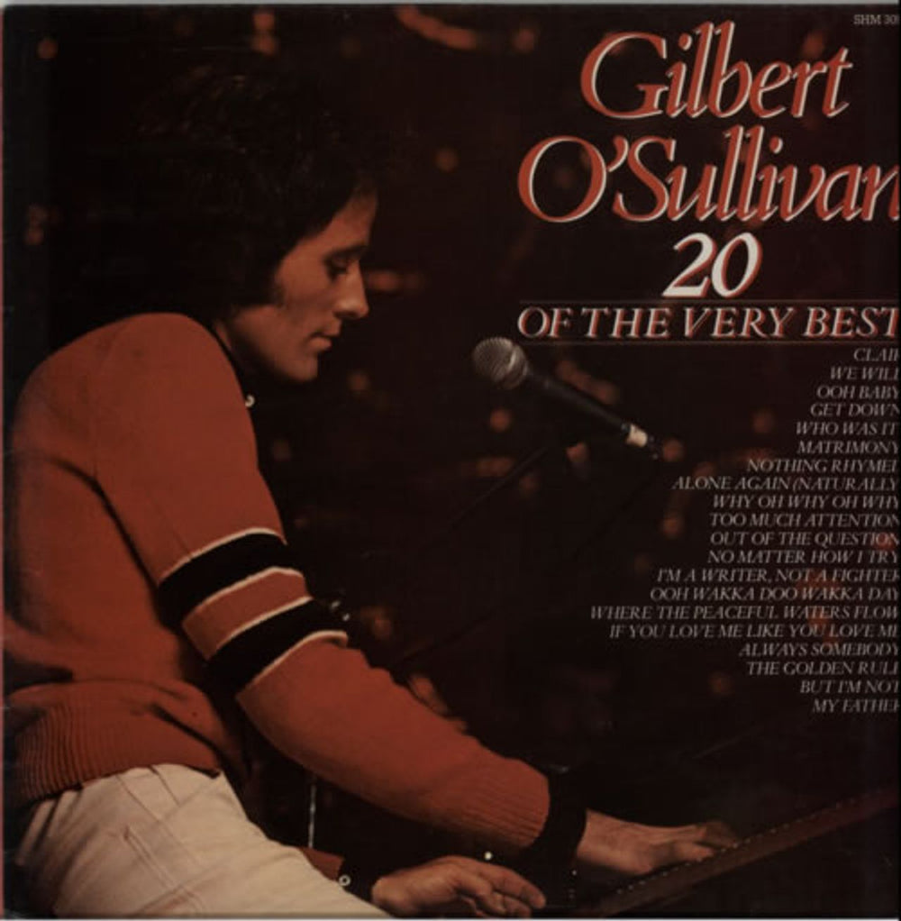 Gilbert O'Sullivan 20 Of The Very Best UK vinyl LP album (LP record) SHM3090