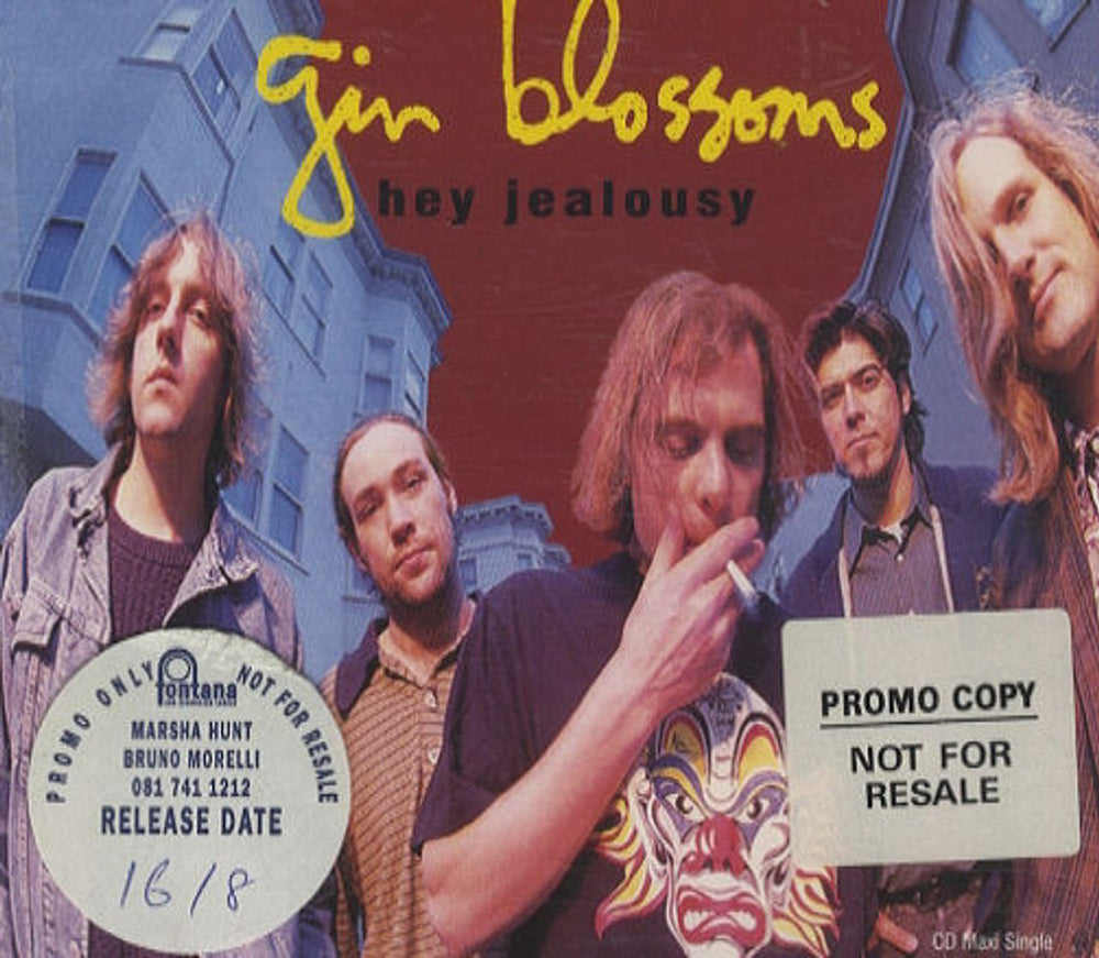 Gin Blossoms Hey Jealousy UK Promo CD single (CD5 / 5") GINCD1