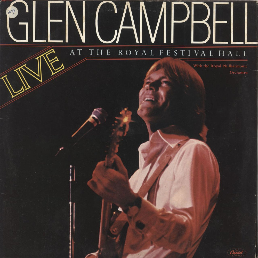 Glen Campbell Live At The Royal Festival Hall UK 2-LP vinyl record set (Double LP Album) ESTSP17