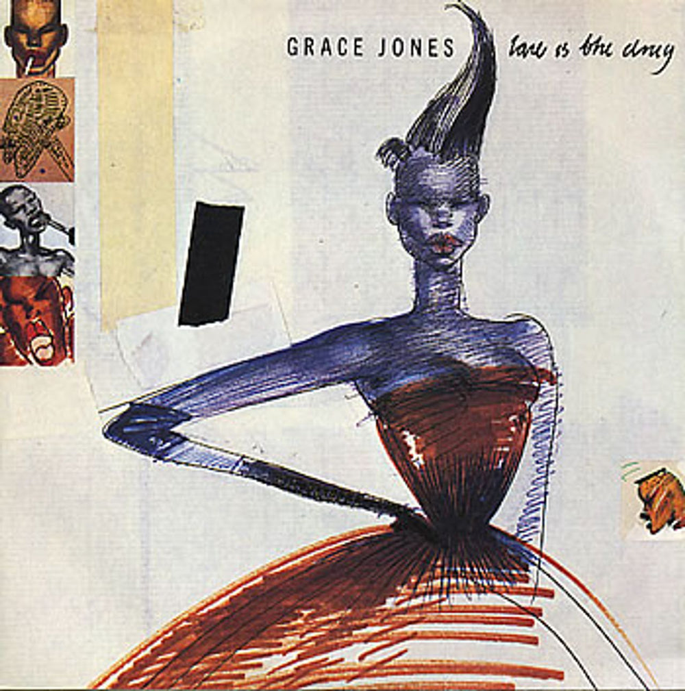 Grace Jones Love Is The Drug UK 7" vinyl single (7 inch record / 45) IS266