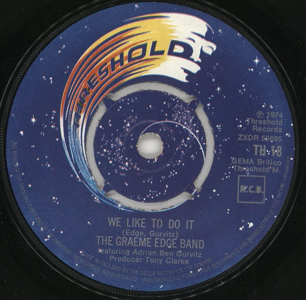 Graeme Edge We Like To Do It UK 7" vinyl single (7 inch record / 45) TH18
