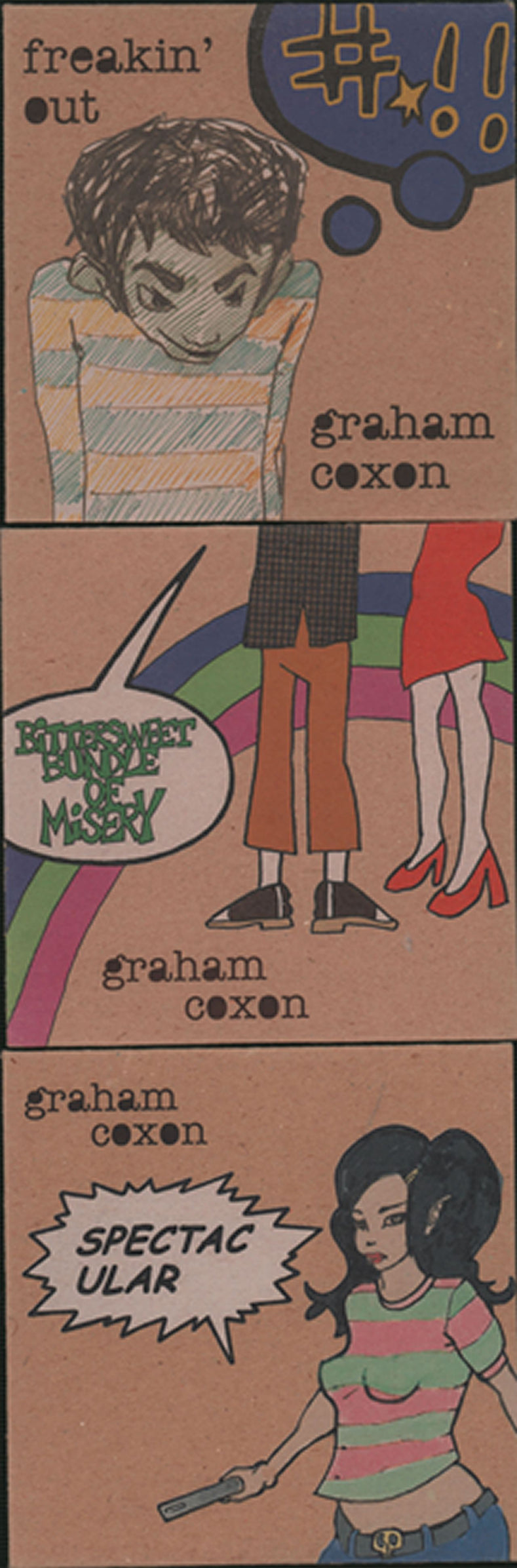 Graham Coxon The 'Happiness in Magazines' Singles UK Promo CD single (CD5 / 5") CDRDJ6632/6637/6643