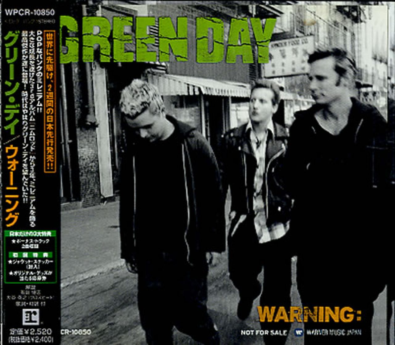 Green Day Warning Japanese Promo CD album — RareVinyl.com