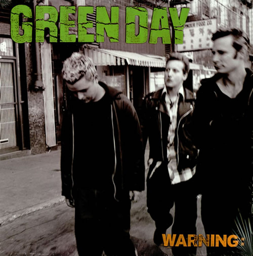 Green Day Warning US vinyl LP album (LP record) ADN30121