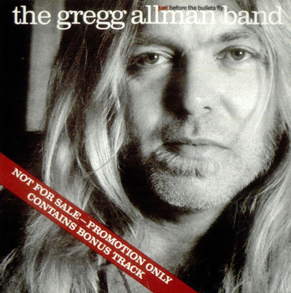 Gregg Allman Just Before The Bullets Fly US Promo CD album (CDLP) ESK1183