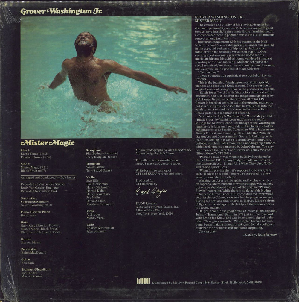 Grover Washington Mister Magic - 1st - Open Shrink UK vinyl LP album (LP record)