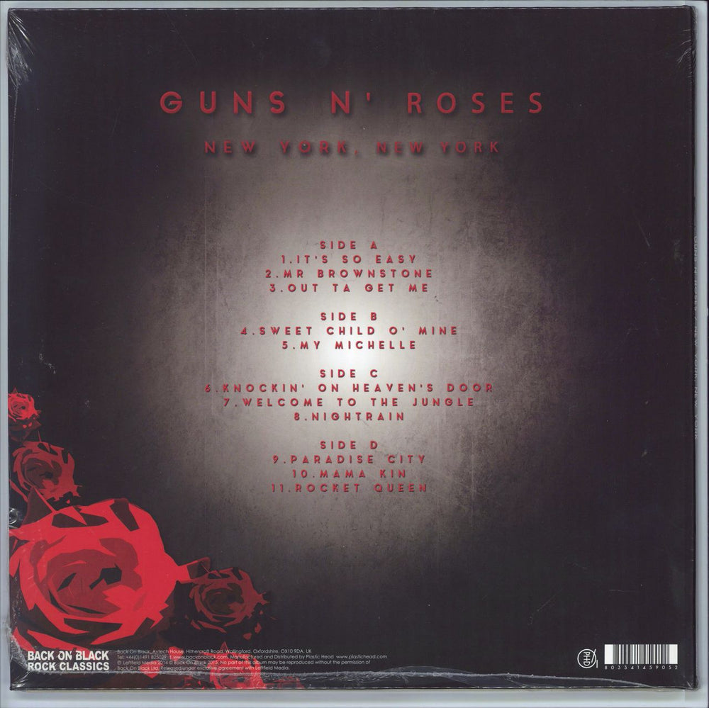 Guns N Roses New York, New York - Red Vinyl - Sealed UK 2-LP vinyl record set (Double LP Album) 803341459052