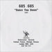 Gus Gus Dance You Down UK CD-R acetate CD-R ACETATE