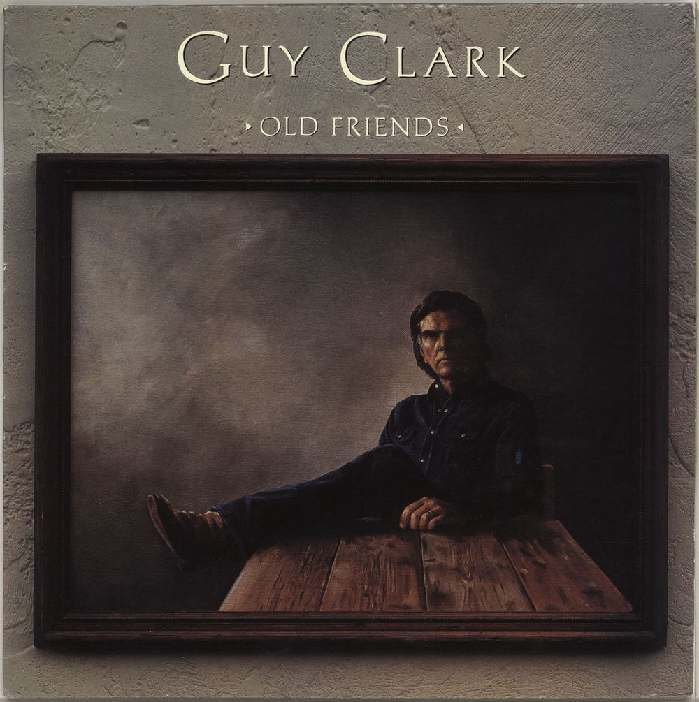 Guy Clark Old Friends UK vinyl LP album (LP record) MUML893