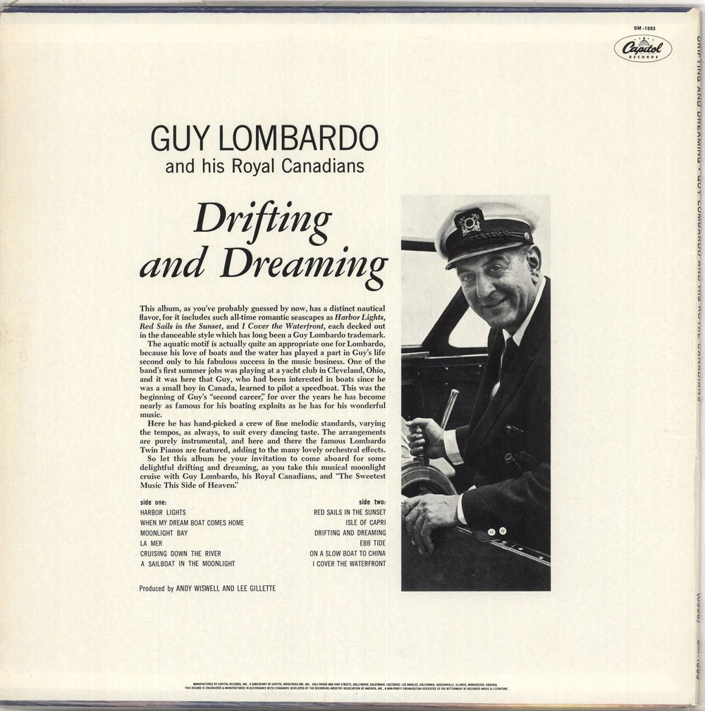 Guy Lombardo Drifting And Dreaming US vinyl LP album (LP record)