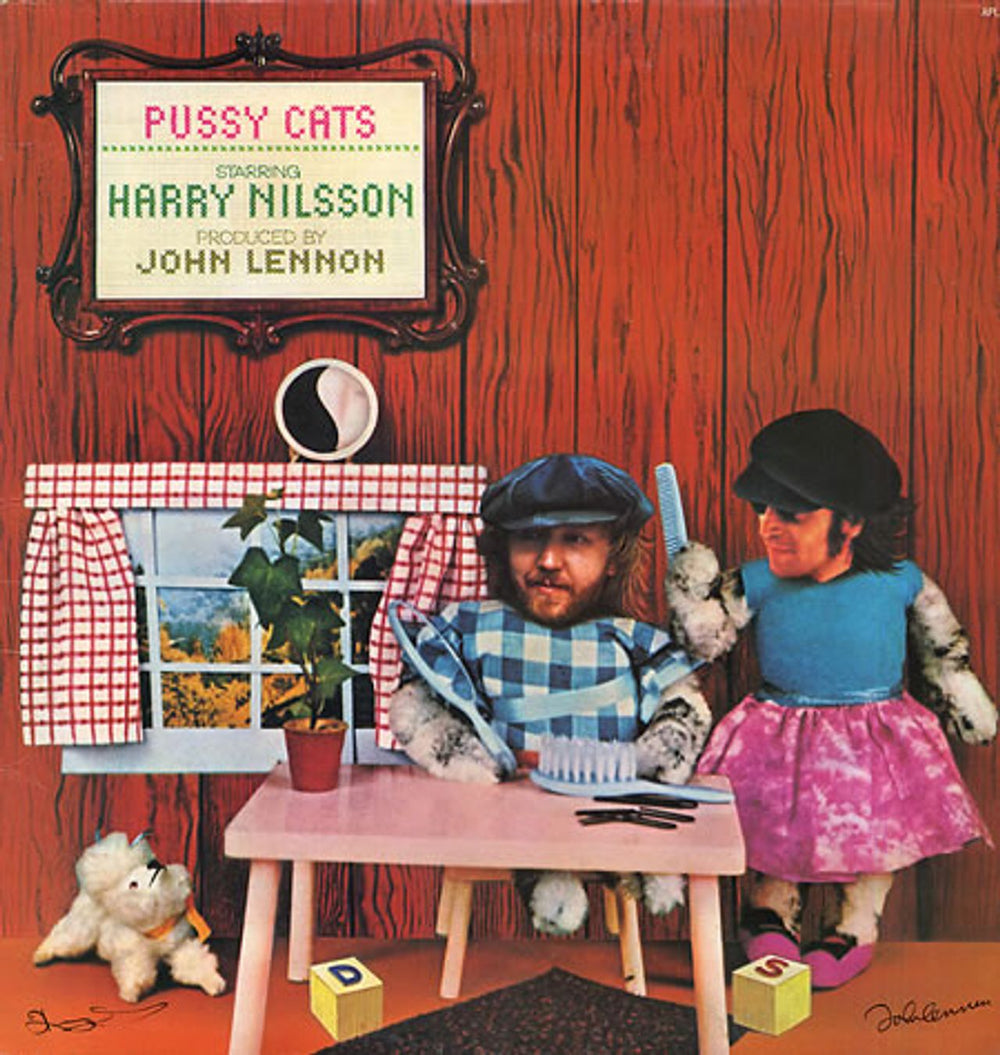 Harry Nilsson Pussy Cats UK vinyl LP album (LP record) APL1-0570