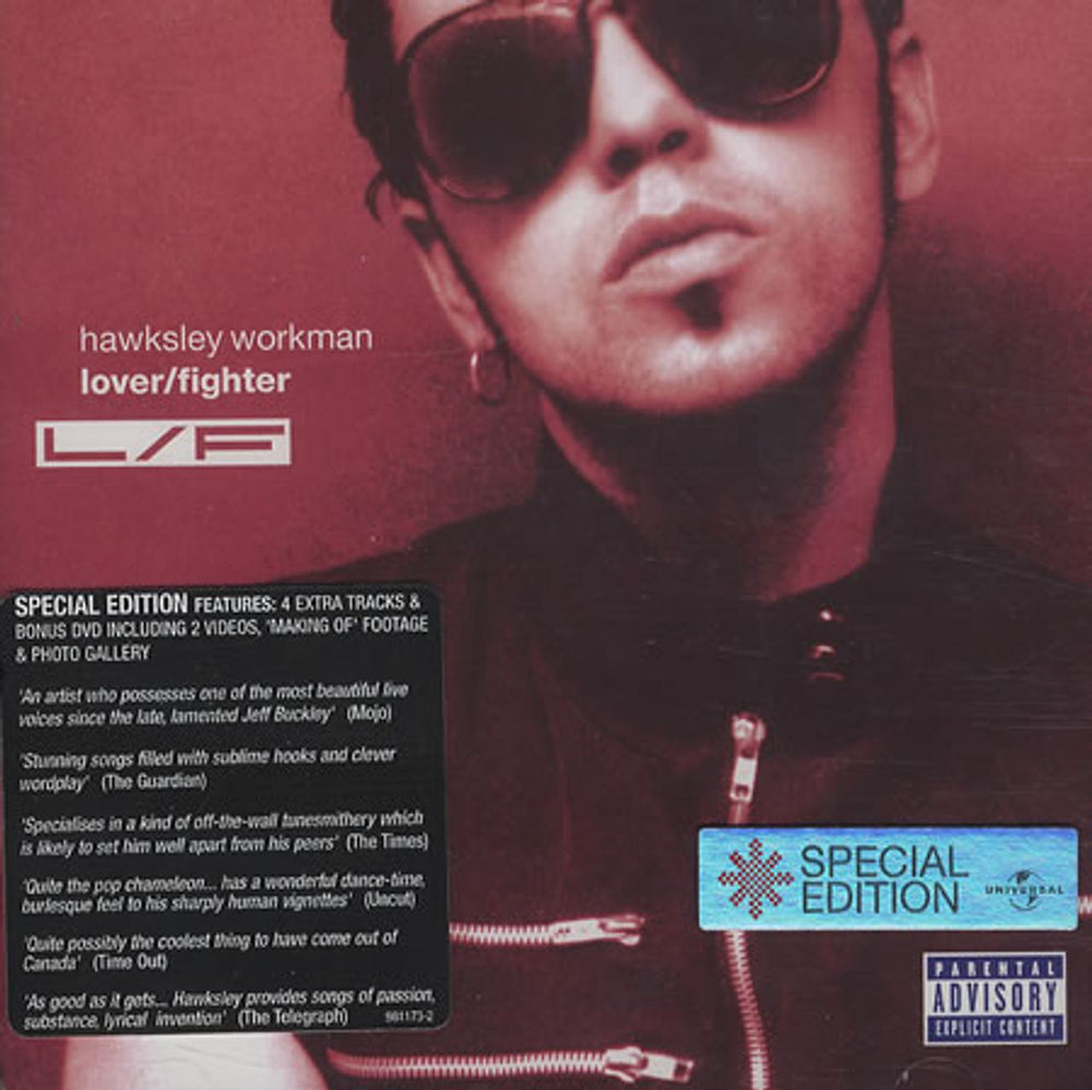 Hawksley Workman Lover/Fighter Special Edition UK 2-disc CD/DVD set 981173-2