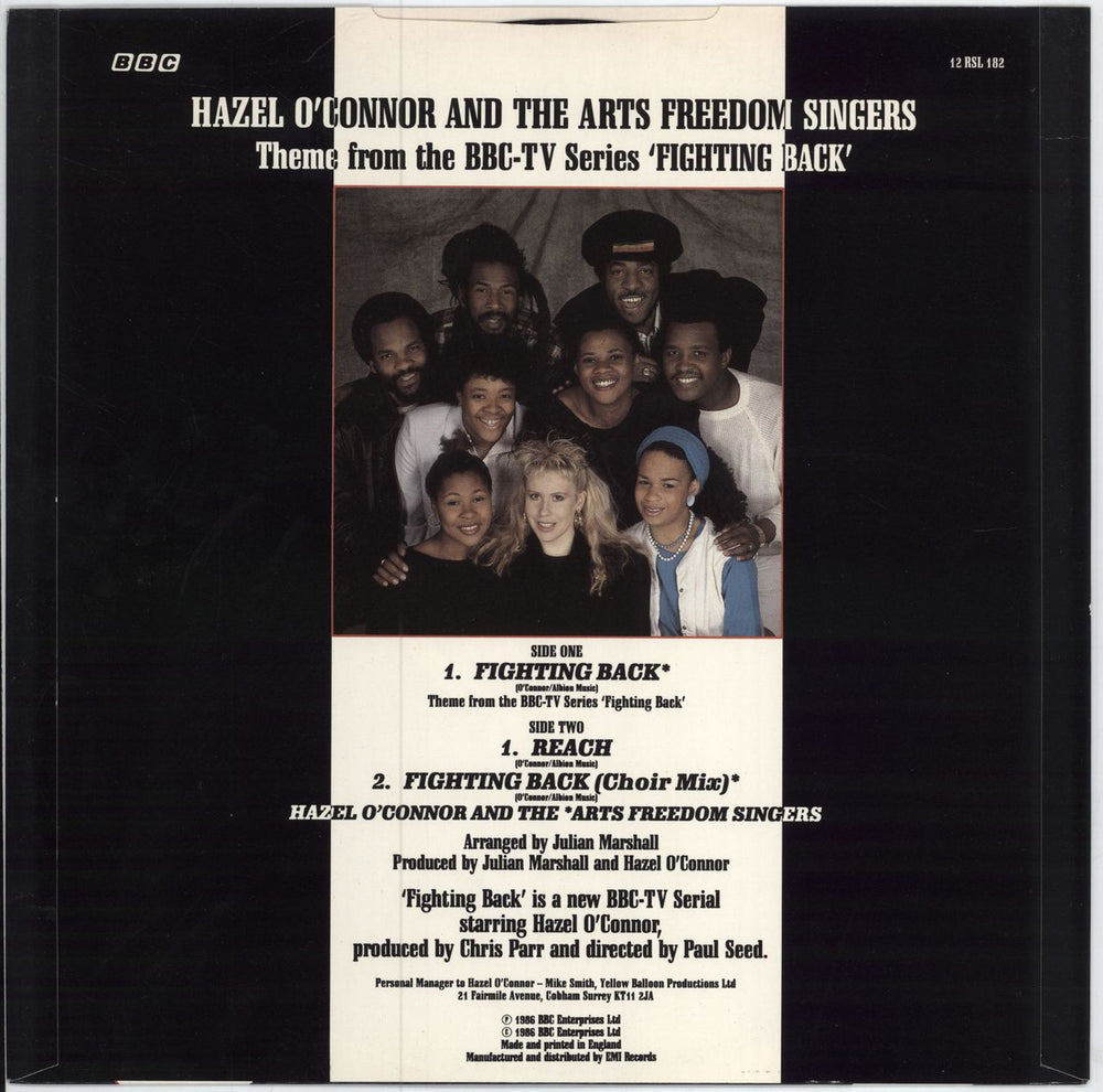 Hazel O'Connor Fighting Back UK 12" vinyl single (12 inch record / Maxi-single)