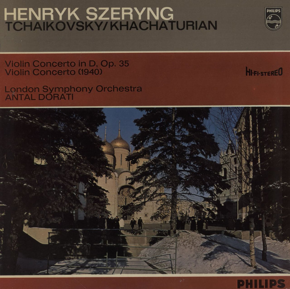 Henryk Szeryng Tchaikovsky: Violin Concerto In D/ Khachaturian: Violin Concerto UK vinyl LP album (LP record) SAL3503