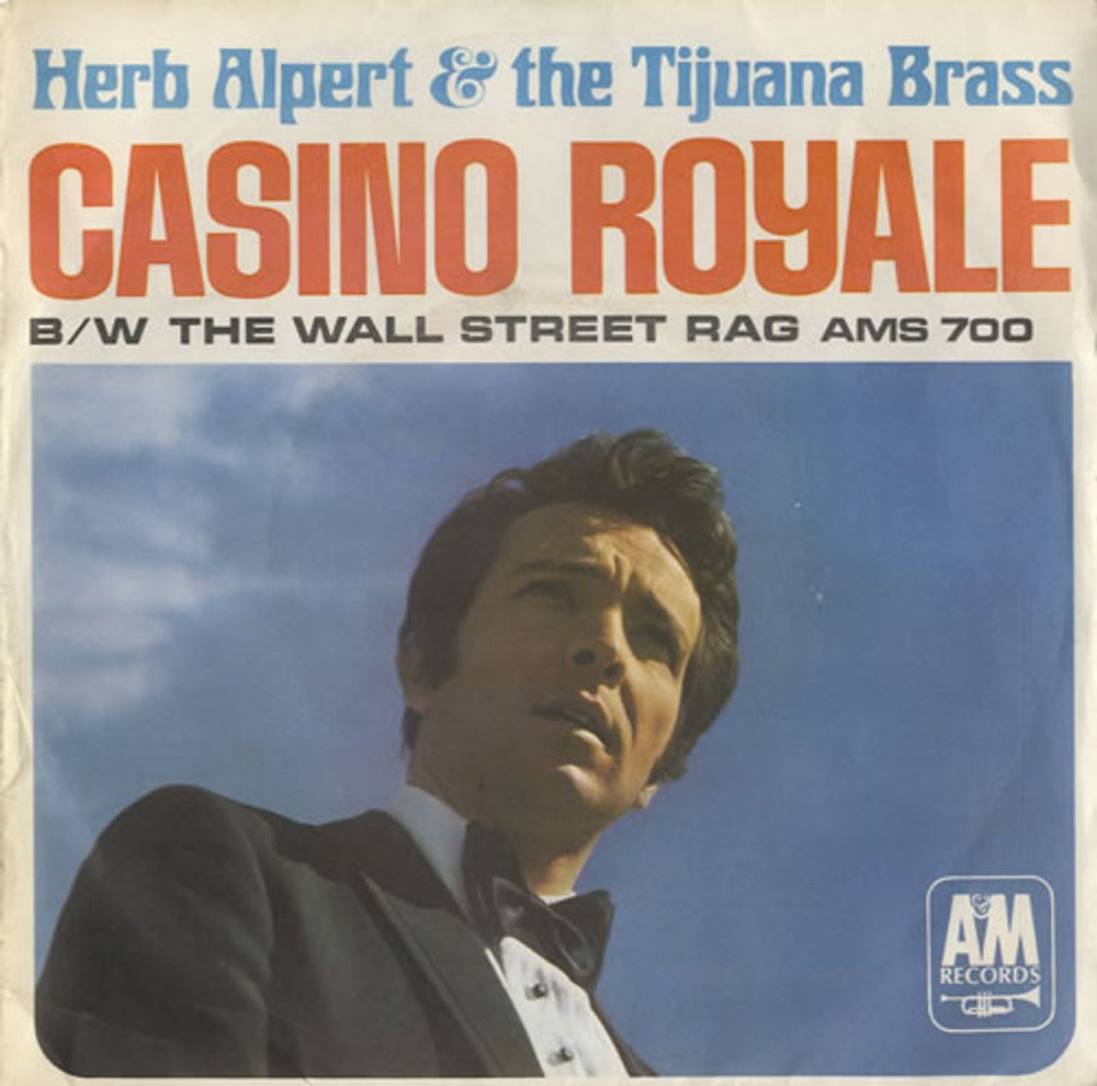 Herb Alpert Casino Royale - P/S UK 7" vinyl single (7 inch record / 45) AMS700