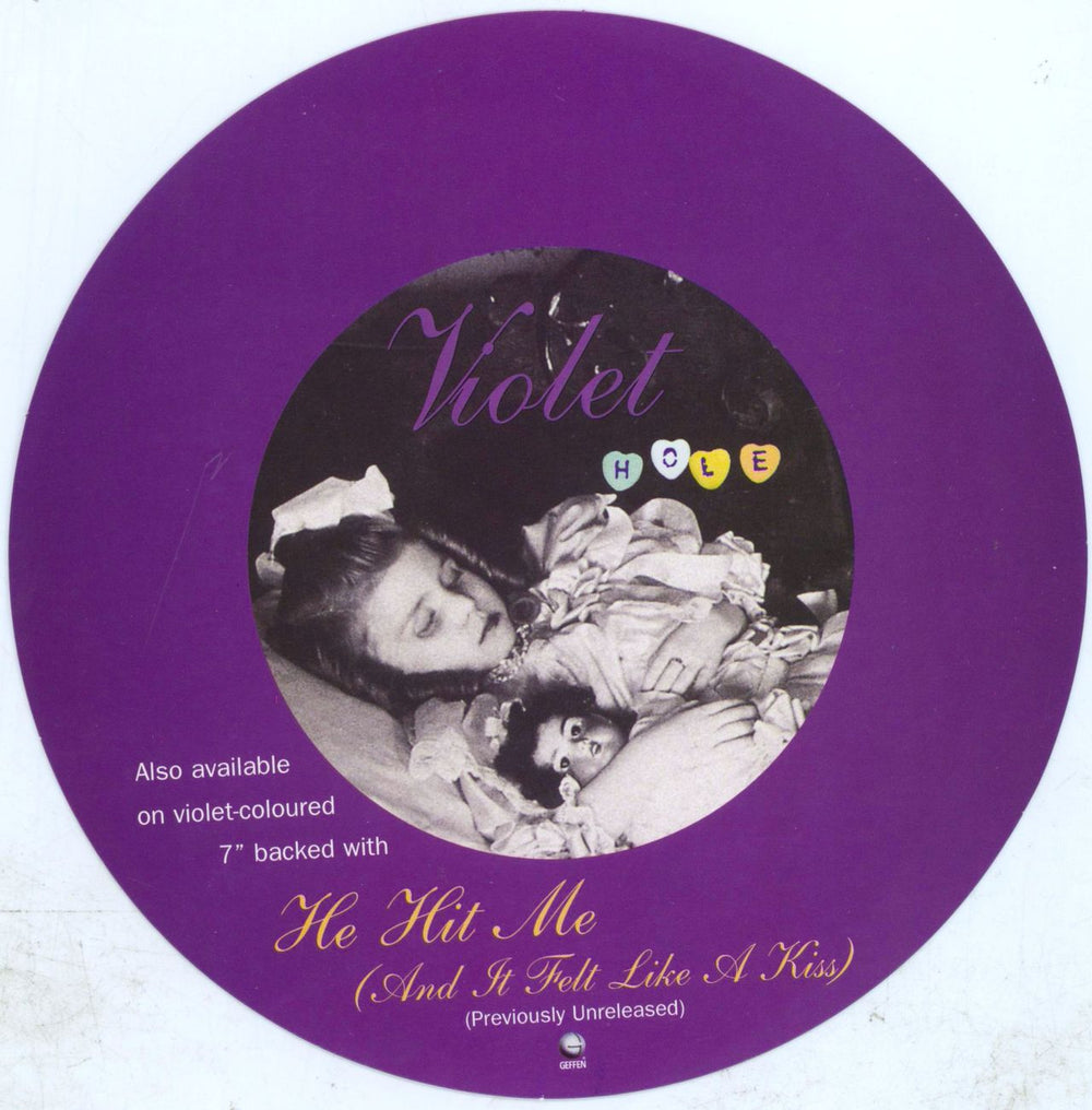 Hole Violet - Black Vinyl + PVC & Insert UK 7" vinyl single (7 inch record / 45)