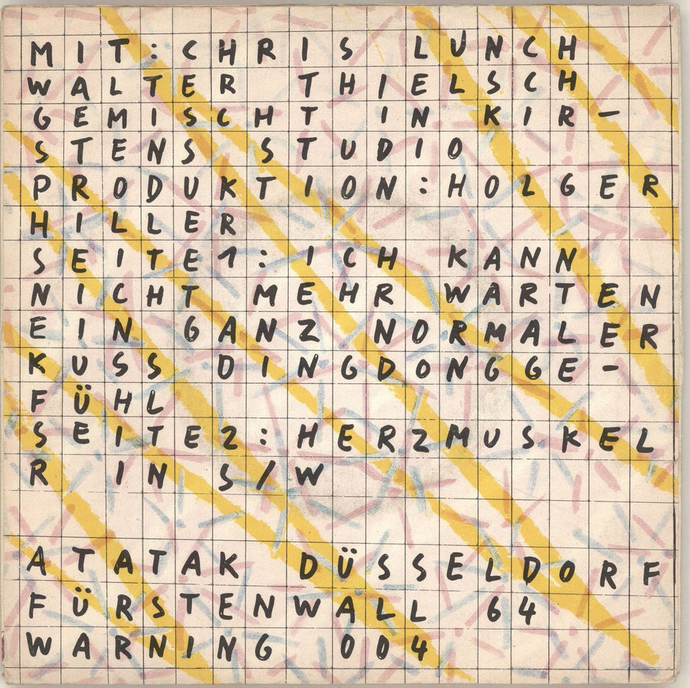 Holger Hiller Untitled German 7" vinyl single (7 inch record / 45) HD707UN695326