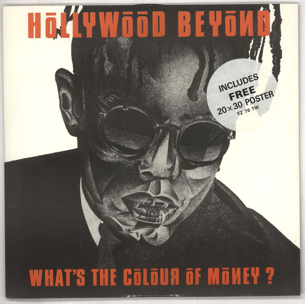 Hollywood Beyond What's The Colour Of Money + Poster UK 12" vinyl single (12 inch record / Maxi-single) YZ76T