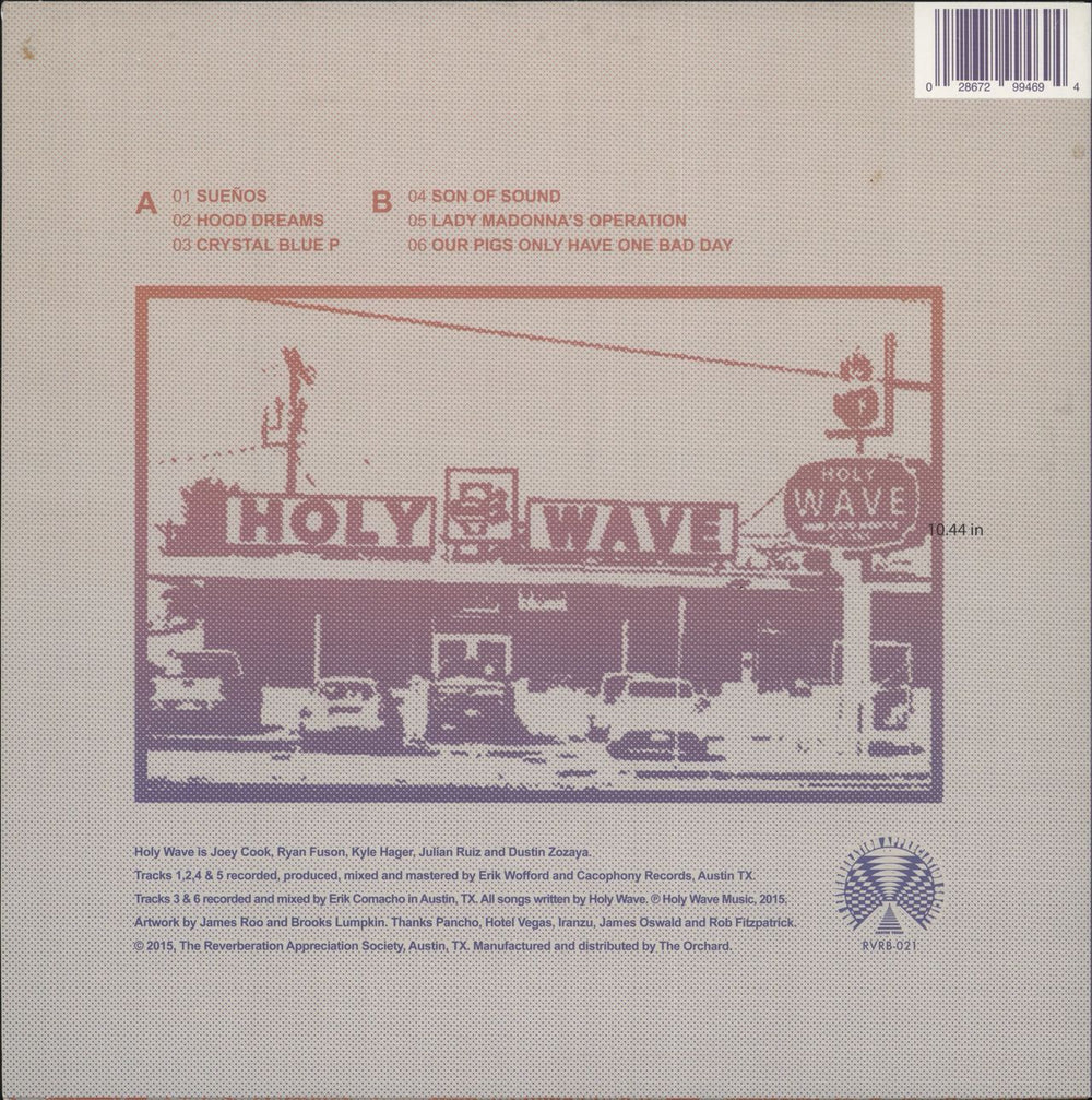 Holy Wave The Evil Has Landed Part II - Clear Vinyl US 10" vinyl single (10 inch record) 028672994694